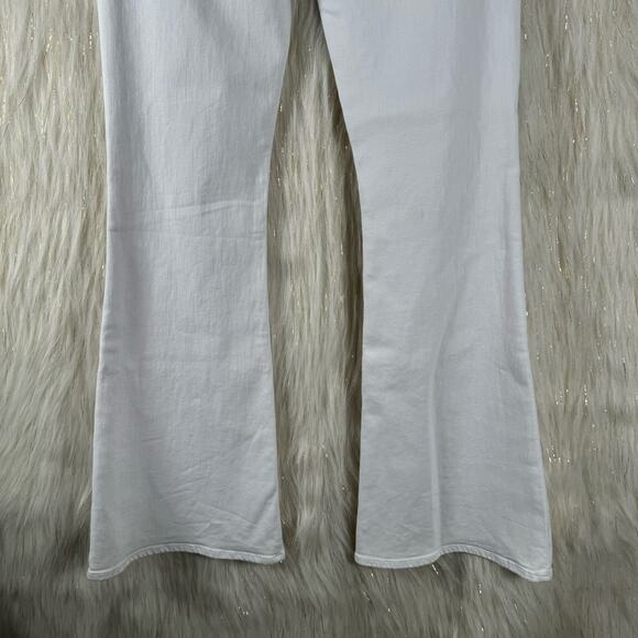 NWT Hudson White Heide High Rise Flared Leg Jeans Stretch Retro Womens Size 26 - Picture 8 of 11